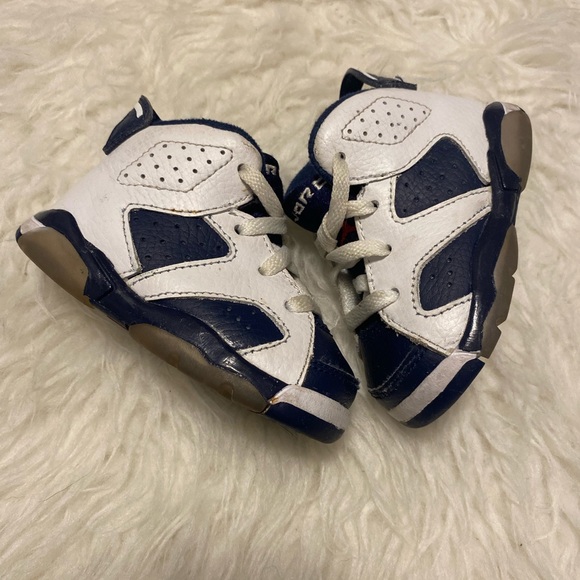 GUC✨ 2012 Infant Air Jordan 6 Retro TD 'Olympic' 2012 4c - Picture 2 of 8